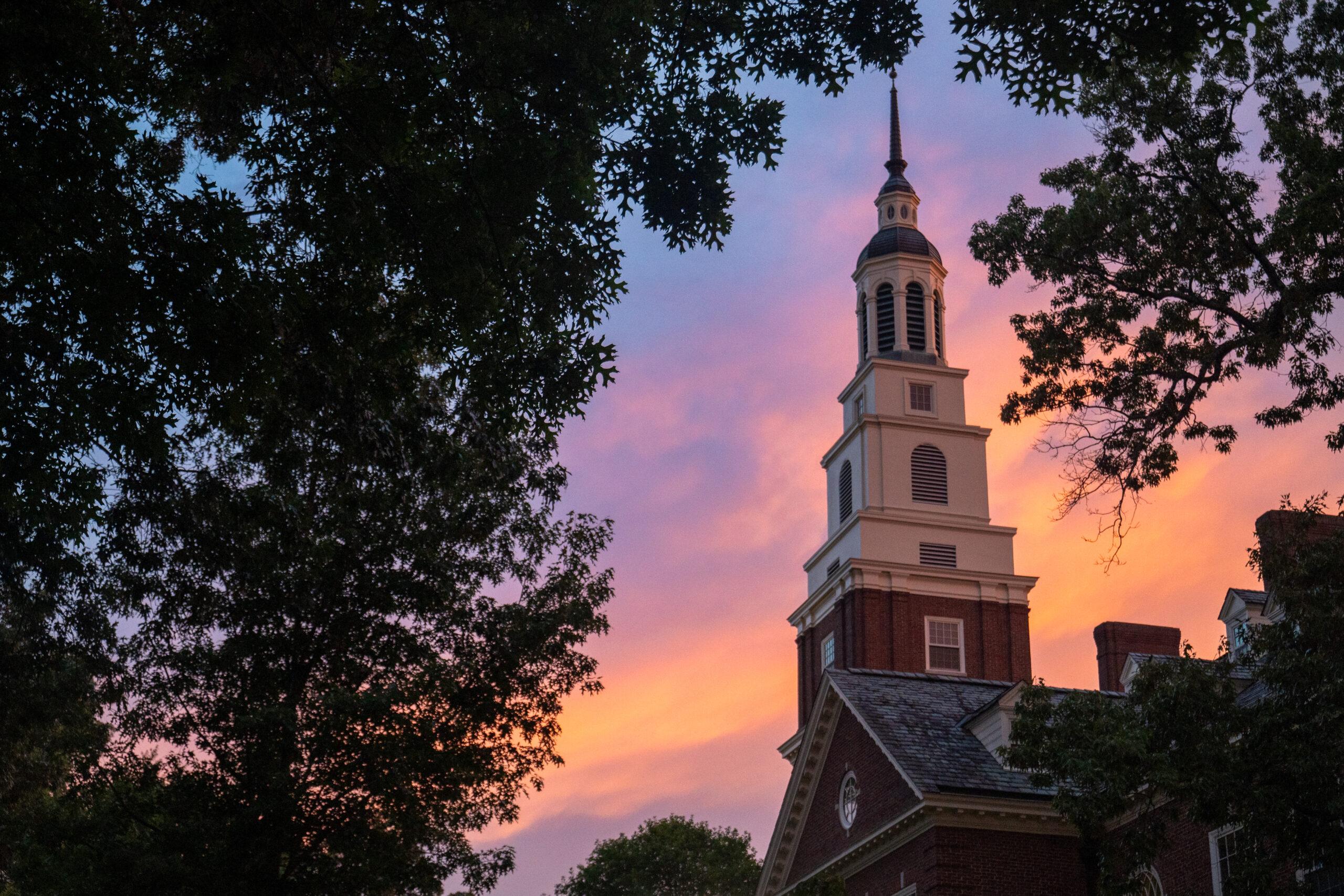 Draper cupola in the sunset.